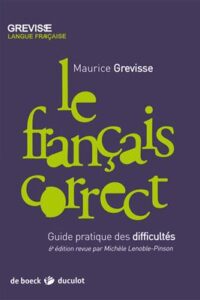کتاب Le francais correct - Guide pratique des difficultes - Grevisse
