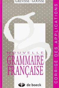 کتاب NOUVELLE GRAMMAIRE FRANCAISE. Corrige des applications